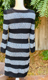 striped  sweater dress