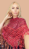 Star ribbon summer beach poncho
