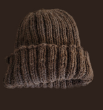 Hand Knit Undyed Merino Wool Beanie