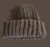 Hand Knit Undyed Merino Wool Beanie