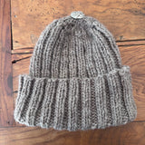 Hand Knit Undyed Merino Wool Beanie