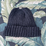 Hand Knit Undyed Merino Wool Beanie