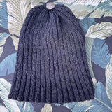 Hand Knit Undyed Merino Wool Beanie