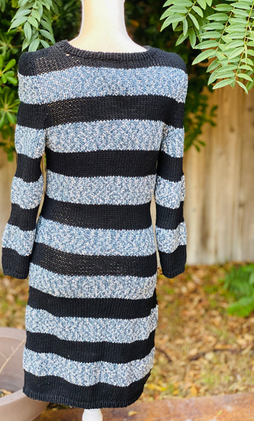 Stripe sweater dress